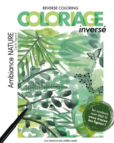 Coloriage inverse un dimanche apres midi cecile tagnard